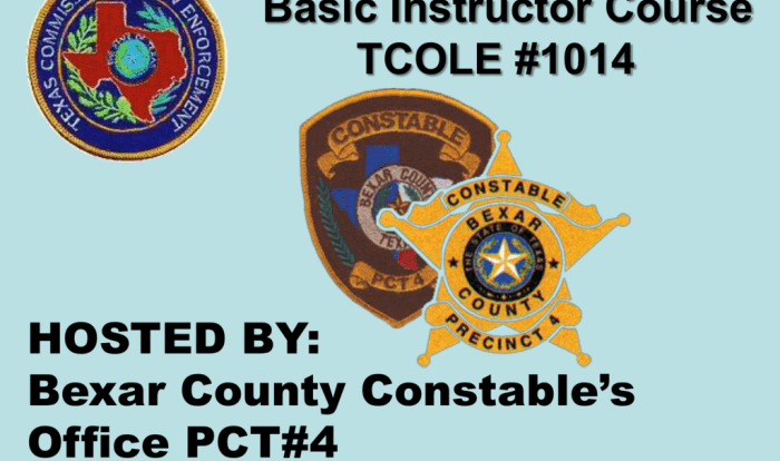 Basic instructor course tcole #1014