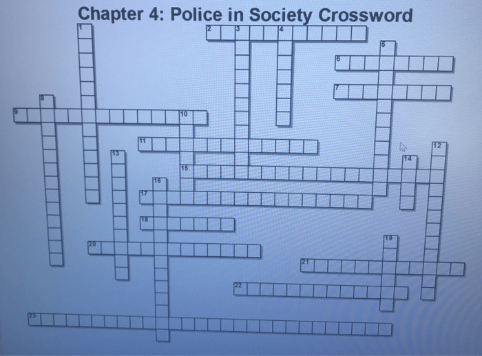 How police may act crossword